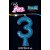 Vela para Aniversario N.03 Glitter Azul - Imagem 2