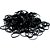 Acessorio para Cabelo Elastiquinho Preto 2,5CM 3,5G PCT.C/10 - Imagem 3