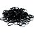 Acessorio para Cabelo Elastiquinho Preto 2,5CM 3,5G PCT.C/10 - Imagem 3