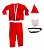 Roupa Fantasia Papai Noel Luxo Adulto Cetim - 5 Peças - Imagem 2