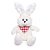 Coelhos de Pascoa Pelucia C/LENCO Xadrez MRF M - Imagem 1