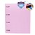 Fichario de PVC UNIV. CD 10 DIV. Rosa Pastel - Imagem 2