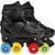 Patins Preto MOD. Colors Regulável do 34 AO 37 com Rodas Coloridas -MOR - Imagem 2