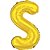 Balao Metalizado Letra S Dourado 40CM - Imagem 2