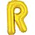 Balao Metalizado Letra R Dourado 40CM. - Imagem 2