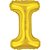 Balao Metalizado Letra I Dourado 40CM. - Imagem 1