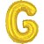 Balao Metalizado Letra G Dourado 40CM. - Imagem 1