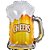 Balao Metalizado Decorado Beer 27X43CM. - Imagem 1