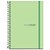 Caderno 01X1 Capa Dura SLIM Color UNIV CP.PP VERD 80F - Imagem 2