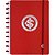 Caderno Inteligente Grande INTER Colorado Vermelho - Imagem 1
