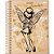 Caderno 10X1 Capa Dura Tinker BELL KRAFT 160FLS. - Imagem 6