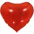 Balao Metalizado Decorado Coracao Vermelho 45CM. - Imagem 2