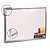 Quadro Branco Moldura Aluminio 080X060CM Standard - Imagem 1