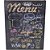 Quadro Decorativo BLACK Menu 040X030CM - Imagem 1