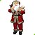 Papai Noel de PÉ 1,25M  Enfeite Natalino Vermelho Cromus 1113897 - Imagem 2