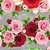 Papel Presente Bobina Couche 60CM. MOD.218 Rosas - Imagem 1