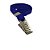 Cordao para Cracha Tecido Azul C/PRESILHA Jacare (7898446561147) - Imagem 3