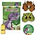 Livro Infantil Colorir Super KIT Dinossauros C/ GIZ - Imagem 2
