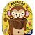 Livro Brinquedo Ilustrado Dedoche Abracao de Macaco 8PAG - Imagem 1