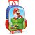 Mochila Infantil com Rodinha Super Mario BROS G Azul - Imagem 1