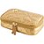 Estojo Tecido BOX Capricho Estrelas Dourado - Imagem 1
