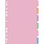 Divisoria Fichario Plastica 06 Projecoes Sweet Cores Mista - Imagem 1