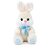 Coelhos de Pascoa Pelucia C/LACO Azul 25CM - Imagem 1