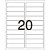 Etiqueta Carta 6081 10 FLS 25,4 X 101,6 MM - Imagem 2