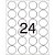 Etiqueta Carta 6093 Redonda 10 FLS 42 MM - Imagem 2