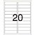 Etiqueta Carta 6281 25 FLS 25,4 X 101,6 MM - Imagem 2