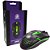 Mouse Optico USB 5+ Gamer START 2.0 PT/VERDE - Imagem 3