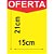 Cartaz para Marcacao Oferta Amarelo A5 15X21CM.250G - Imagem 1