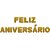 Faixa Decorativa Feliz Anivers. Gliter OURO12CM - Imagem 3