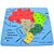 Material Didatico EVA Mapa do Brasil 19 PCS - Imagem 1