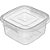 Pote Plastico Quadrado C/TRAVA Grande 1,8L. - Imagem 2