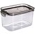 Pote Plastico Retangular C/TRAVA 1,2L Crista - Imagem 2