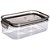 Pote Plastico Retangular C/TRAVA 500ML CRIST - Imagem 2