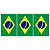 Decoracao Copa do Mundo TNT 1,40M 40G Bandeira Brasil - Imagem 2