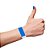 Pulseira Identificacao Sintetica Azul Fluor - Imagem 3
