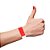 Pulseira Identificacao Vermelha TYVEK - Imagem 2