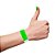 Pulseira Identificacao Sintetica Verde Fluor - Imagem 2