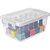 Caixa Plastica Multiuso Cristal 1,5L 11,8X19,7X9CM C/T - Imagem 3