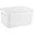 Caixa Plastica Multiuso Rattan C/TAMPA Branco MED 8L. - Imagem 2
