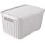 Caixa Plastica Multiuso Trama BOX Branca 8L - Imagem 2