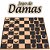 Jogo de Tabuleiro Damas Tradicional em Madeira - Imagem 3