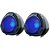 Caixa de Som P/ Computador LIGHT RGB USB/P2 5V-10W Preta - Imagem 1