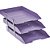 Caixa Correspondencia Tripla Movel Articulavel Lilas - Imagem 1
