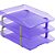 Caixa Correspondencia Tripla Acrilica Classic Lilas - Imagem 2