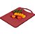 Utensilio Domestico Tabua Corte 27CM Vermelha - Imagem 2
