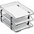 Caixa Correspondencia Tripla Acrilica Classic Cristal - Imagem 1